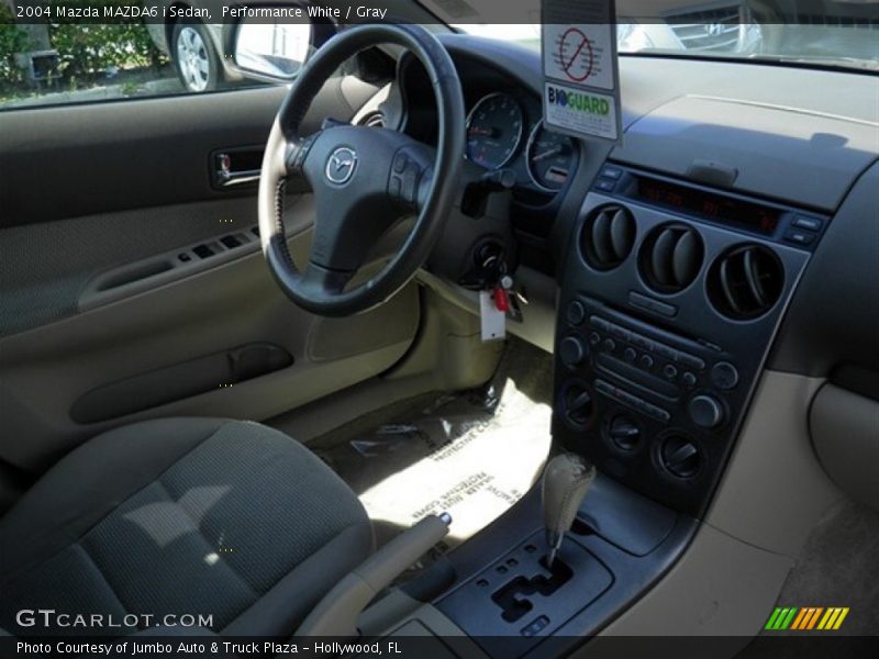 Performance White / Gray 2004 Mazda MAZDA6 i Sedan