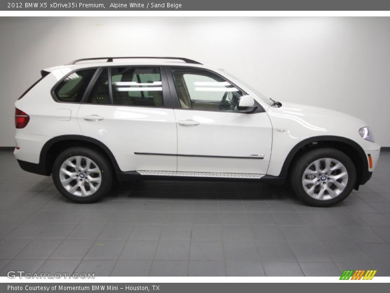 Alpine White / Sand Beige 2012 BMW X5 xDrive35i Premium