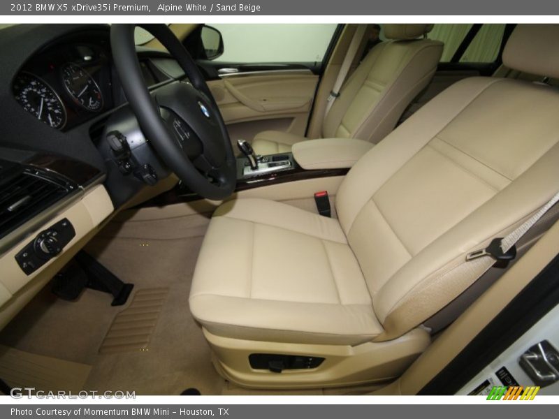 Alpine White / Sand Beige 2012 BMW X5 xDrive35i Premium
