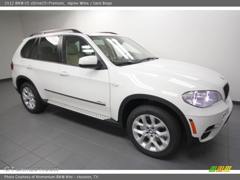 Alpine White / Sand Beige 2012 BMW X5 xDrive35i Premium
