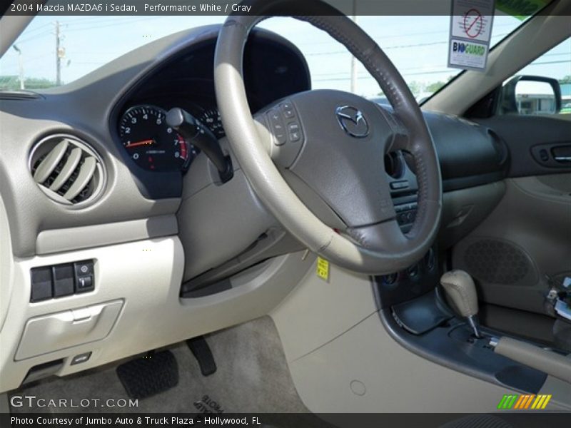 Performance White / Gray 2004 Mazda MAZDA6 i Sedan