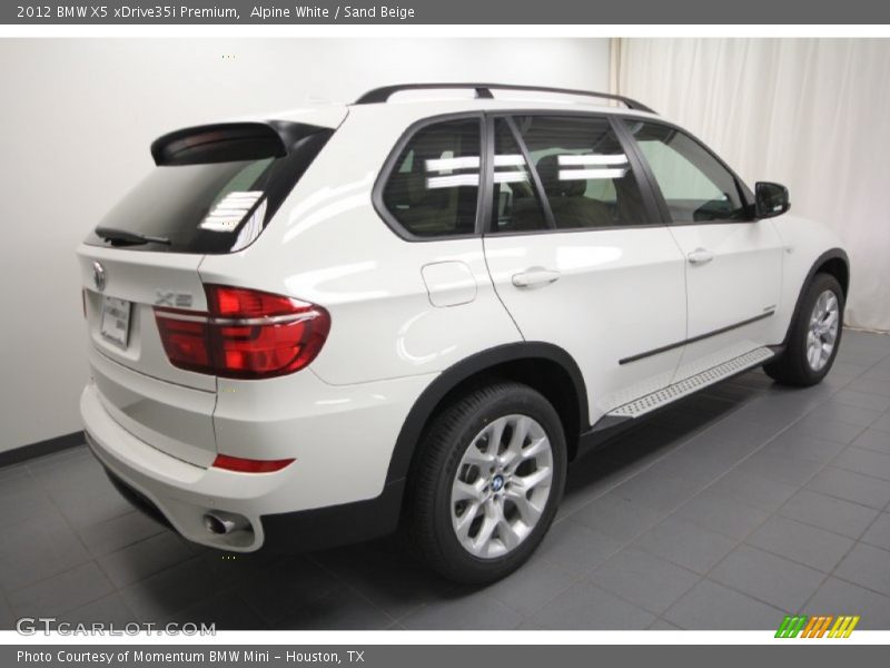 Alpine White / Sand Beige 2012 BMW X5 xDrive35i Premium