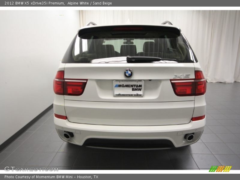 Alpine White / Sand Beige 2012 BMW X5 xDrive35i Premium