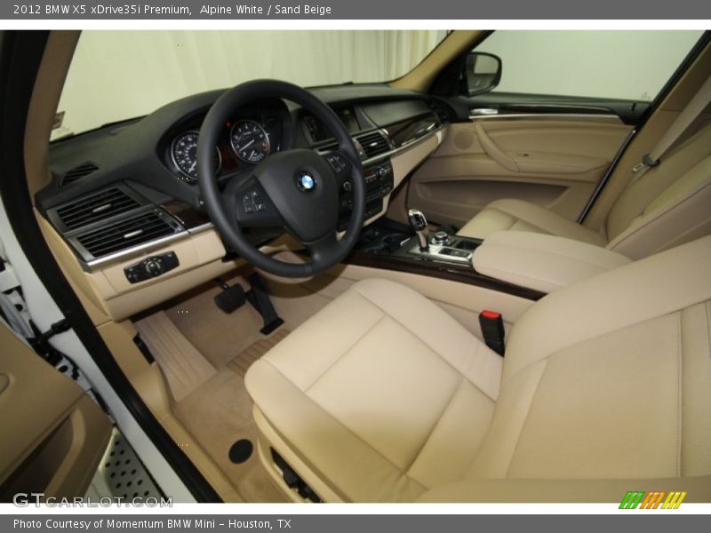 Alpine White / Sand Beige 2012 BMW X5 xDrive35i Premium