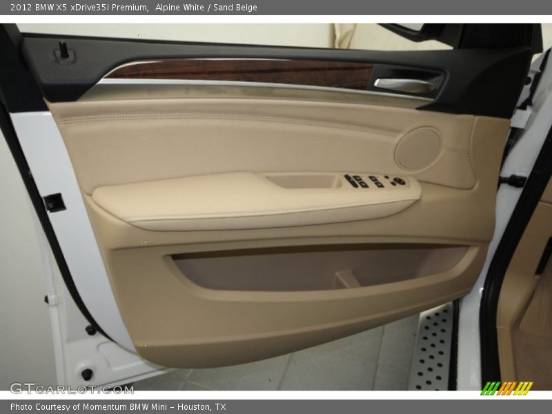 Alpine White / Sand Beige 2012 BMW X5 xDrive35i Premium