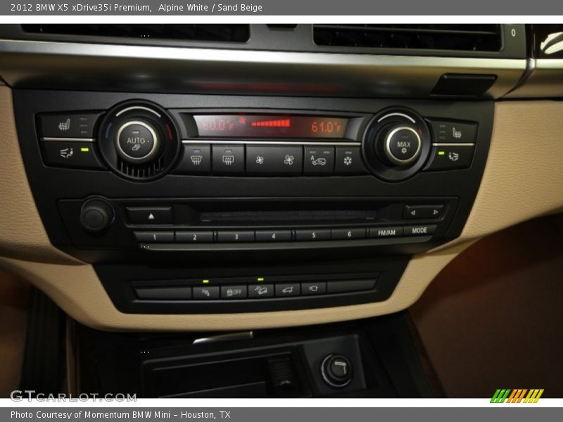 Alpine White / Sand Beige 2012 BMW X5 xDrive35i Premium
