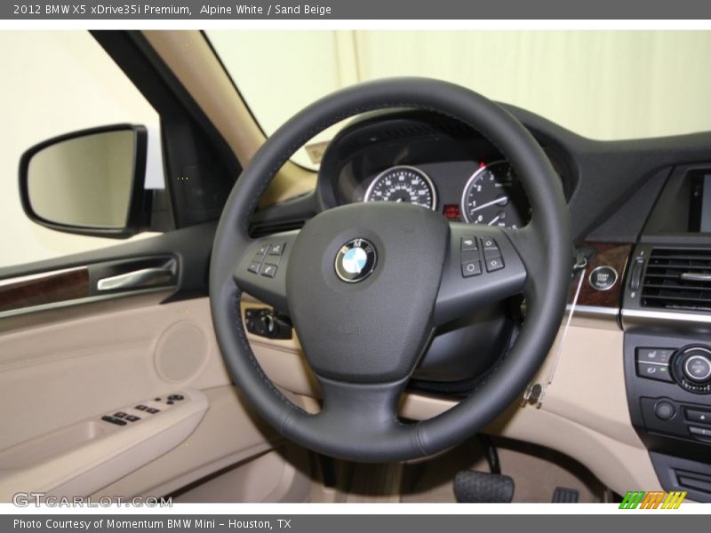 Alpine White / Sand Beige 2012 BMW X5 xDrive35i Premium