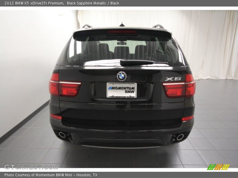 Black Sapphire Metallic / Black 2012 BMW X5 xDrive35i Premium