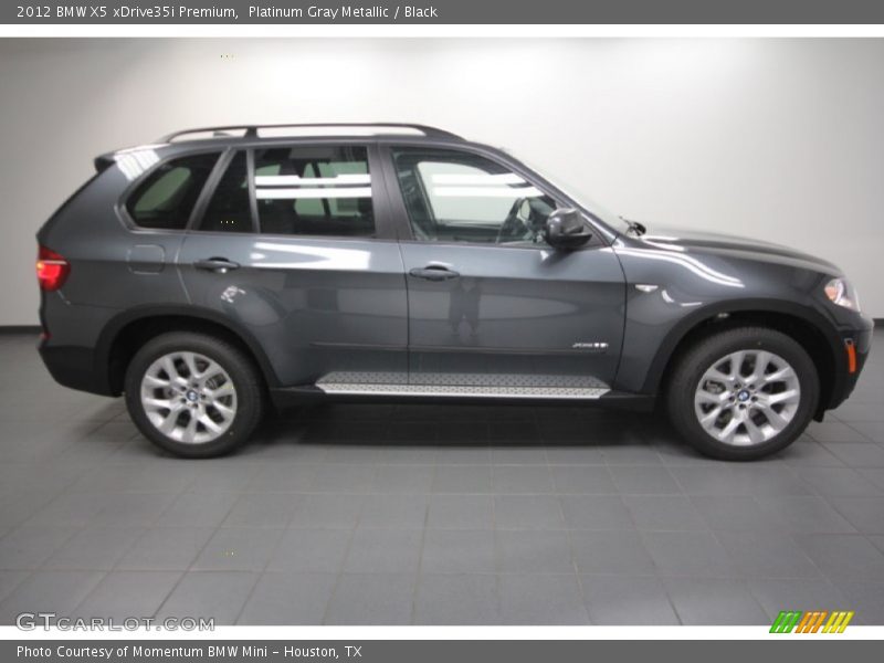 Platinum Gray Metallic / Black 2012 BMW X5 xDrive35i Premium