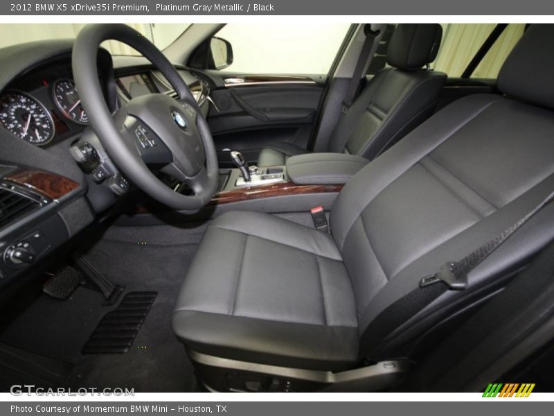 Platinum Gray Metallic / Black 2012 BMW X5 xDrive35i Premium