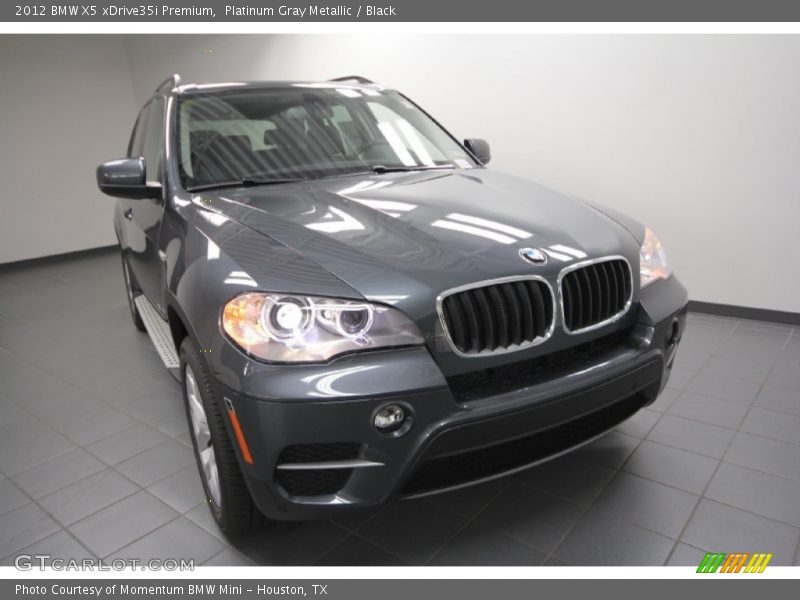 Platinum Gray Metallic / Black 2012 BMW X5 xDrive35i Premium