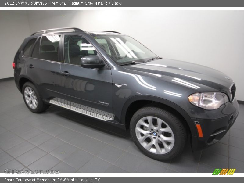 Platinum Gray Metallic / Black 2012 BMW X5 xDrive35i Premium
