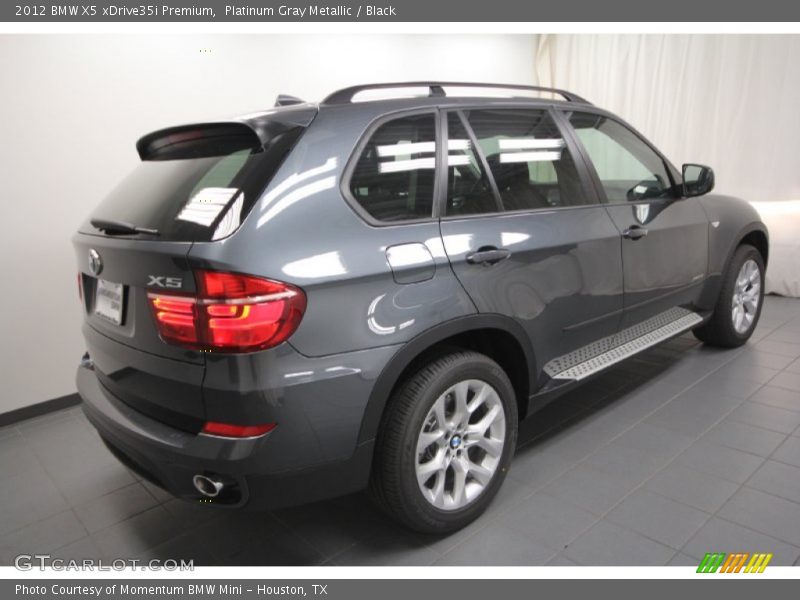 Platinum Gray Metallic / Black 2012 BMW X5 xDrive35i Premium