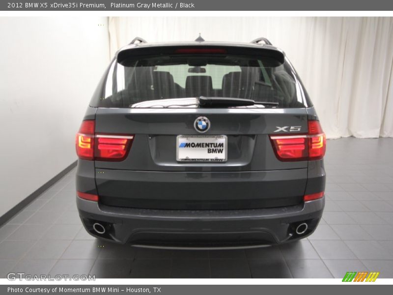 Platinum Gray Metallic / Black 2012 BMW X5 xDrive35i Premium