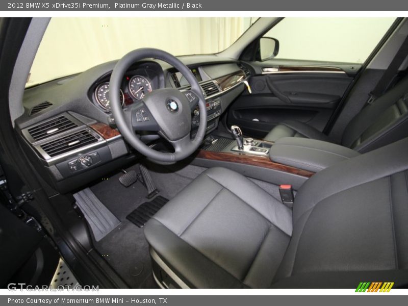 Platinum Gray Metallic / Black 2012 BMW X5 xDrive35i Premium