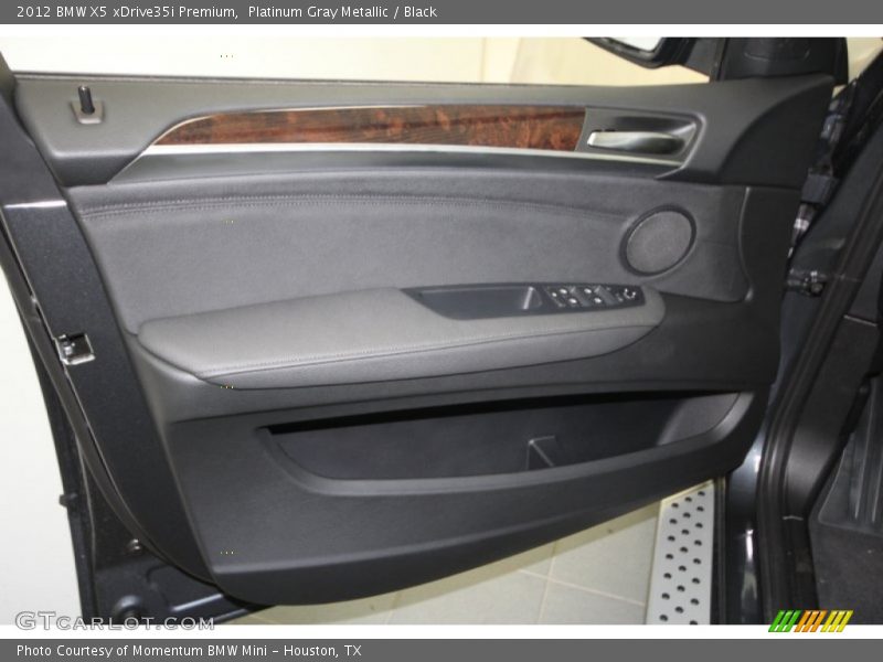 Platinum Gray Metallic / Black 2012 BMW X5 xDrive35i Premium