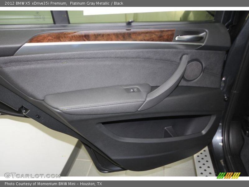Platinum Gray Metallic / Black 2012 BMW X5 xDrive35i Premium