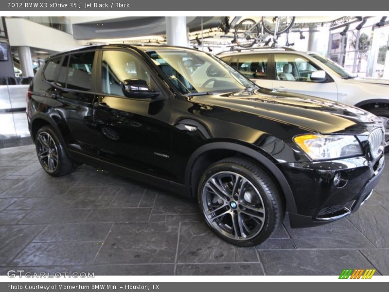 Jet Black / Black 2012 BMW X3 xDrive 35i