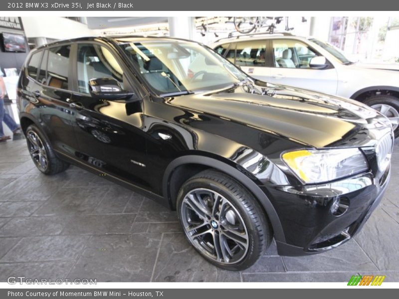 Jet Black / Black 2012 BMW X3 xDrive 35i