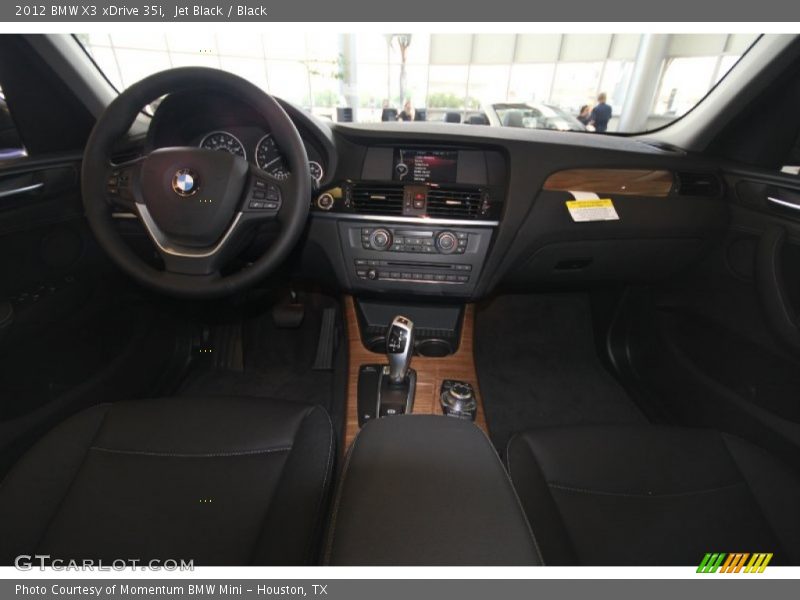 Jet Black / Black 2012 BMW X3 xDrive 35i