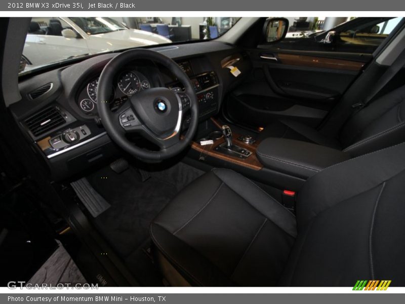 Jet Black / Black 2012 BMW X3 xDrive 35i