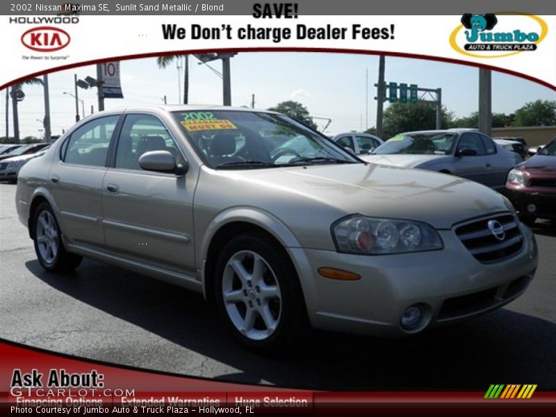 Sunlit Sand Metallic / Blond 2002 Nissan Maxima SE
