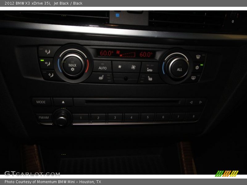 Jet Black / Black 2012 BMW X3 xDrive 35i