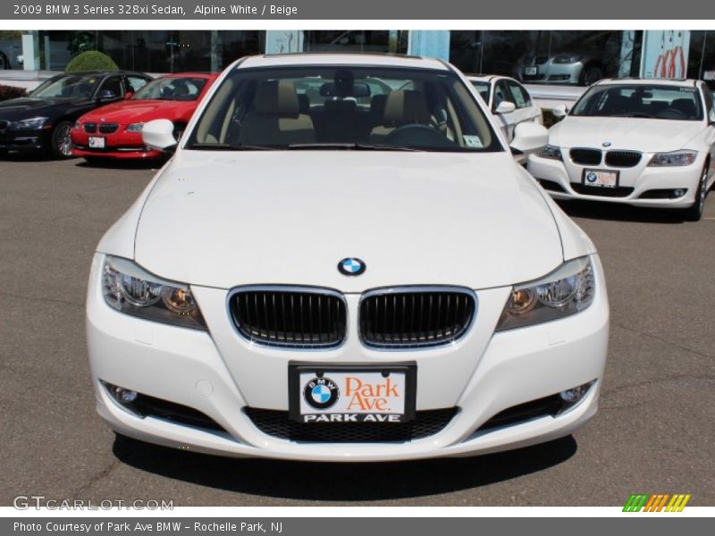 Alpine White / Beige 2009 BMW 3 Series 328xi Sedan