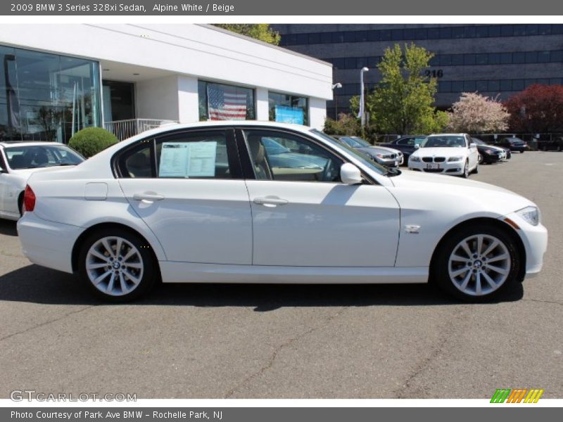 Alpine White / Beige 2009 BMW 3 Series 328xi Sedan