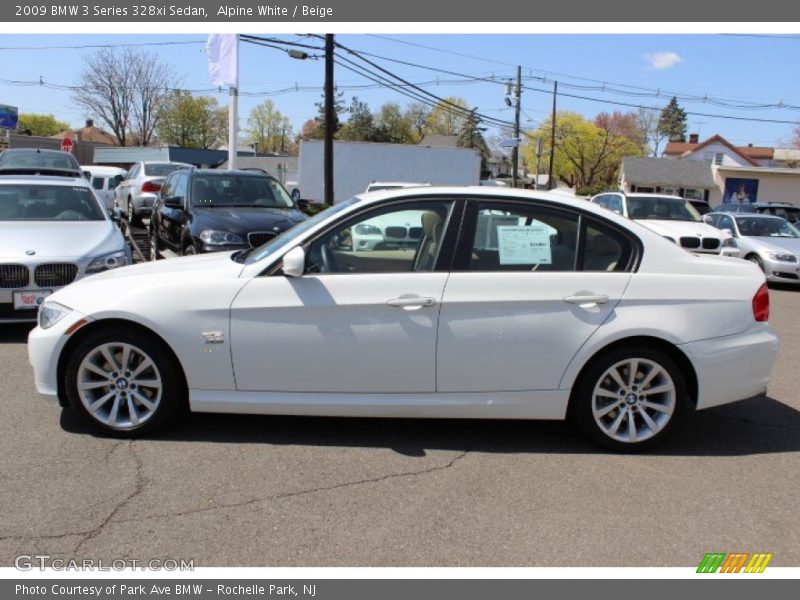 Alpine White / Beige 2009 BMW 3 Series 328xi Sedan