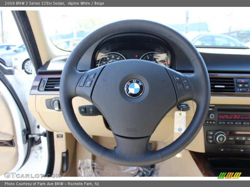 Alpine White / Beige 2009 BMW 3 Series 328xi Sedan