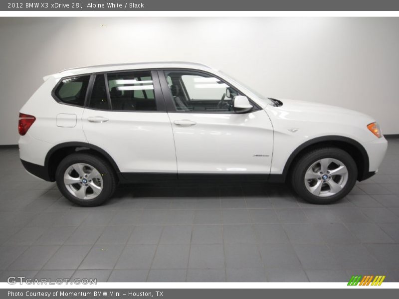 Alpine White / Black 2012 BMW X3 xDrive 28i