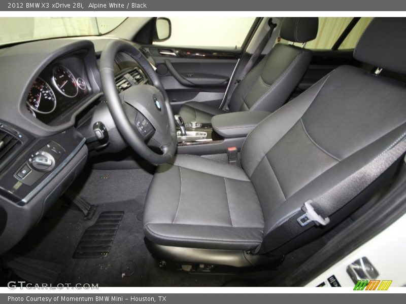 Alpine White / Black 2012 BMW X3 xDrive 28i