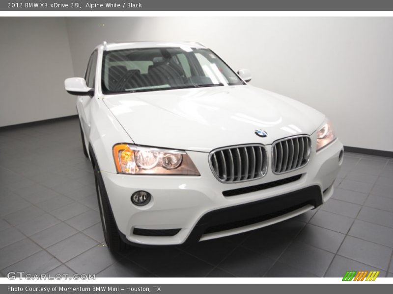Alpine White / Black 2012 BMW X3 xDrive 28i
