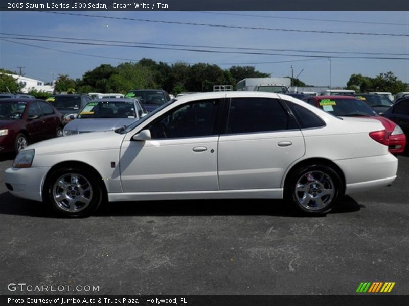 Cream White / Tan 2005 Saturn L Series L300 Sedan