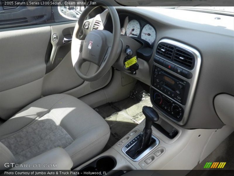 Cream White / Tan 2005 Saturn L Series L300 Sedan