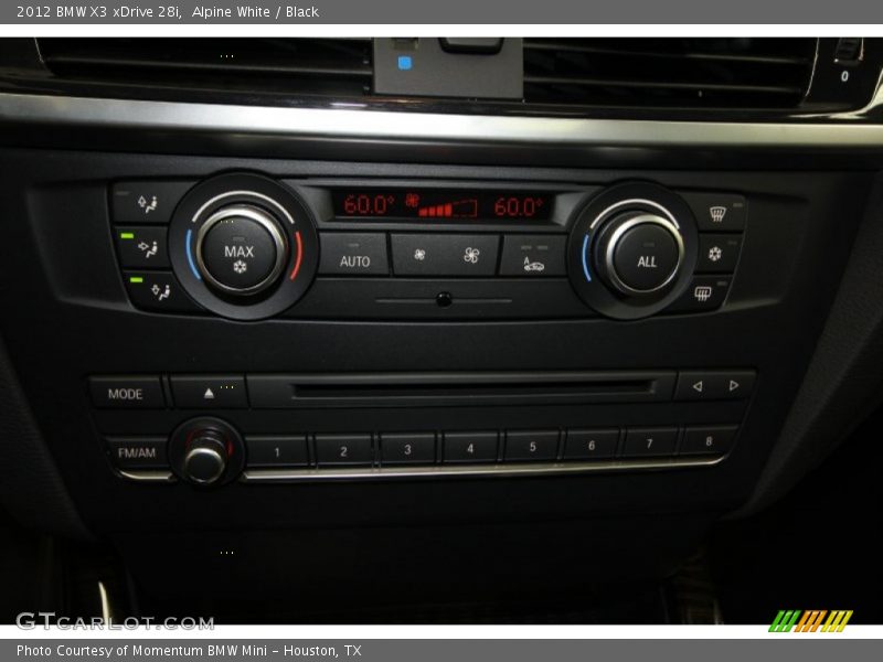 Alpine White / Black 2012 BMW X3 xDrive 28i