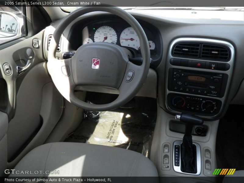 Cream White / Tan 2005 Saturn L Series L300 Sedan