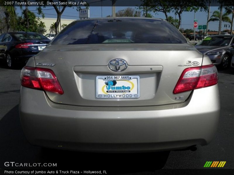 Desert Sand Mica / Ash 2007 Toyota Camry LE