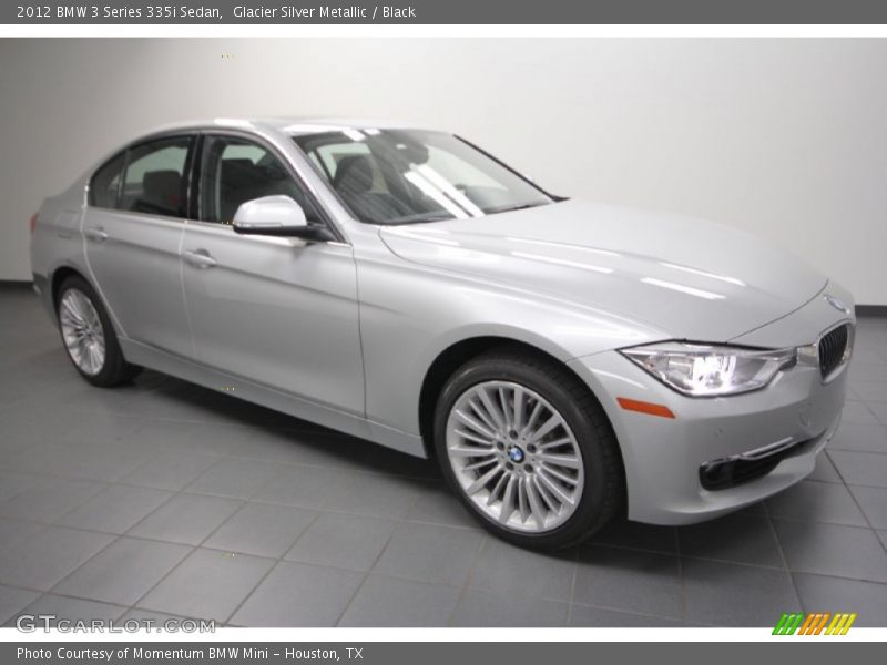 Glacier Silver Metallic / Black 2012 BMW 3 Series 335i Sedan