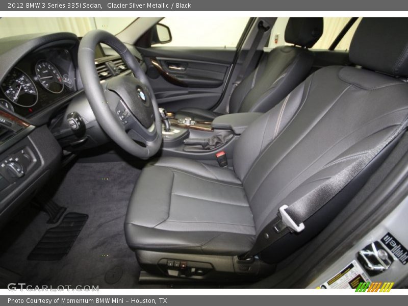 Glacier Silver Metallic / Black 2012 BMW 3 Series 335i Sedan