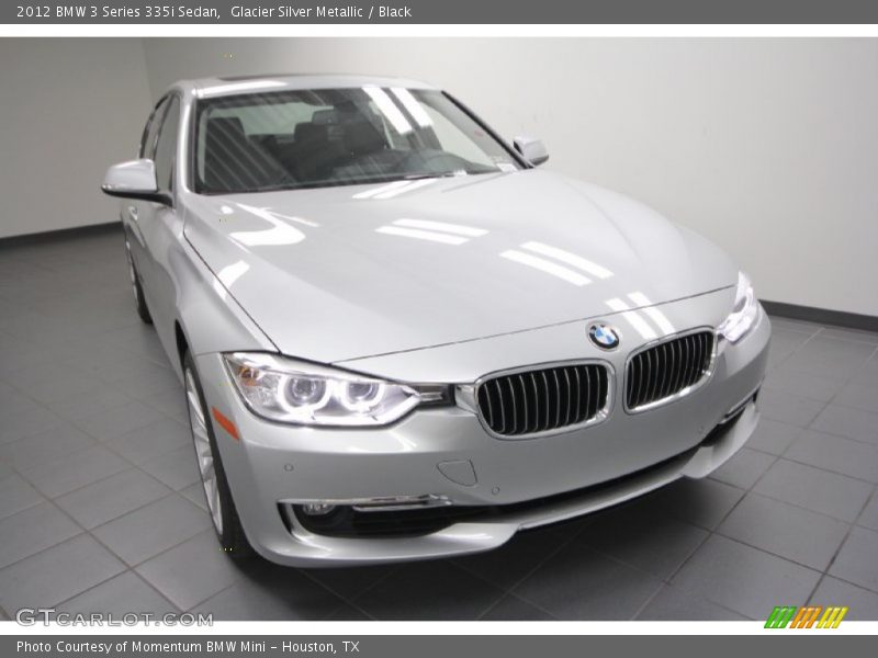 Glacier Silver Metallic / Black 2012 BMW 3 Series 335i Sedan