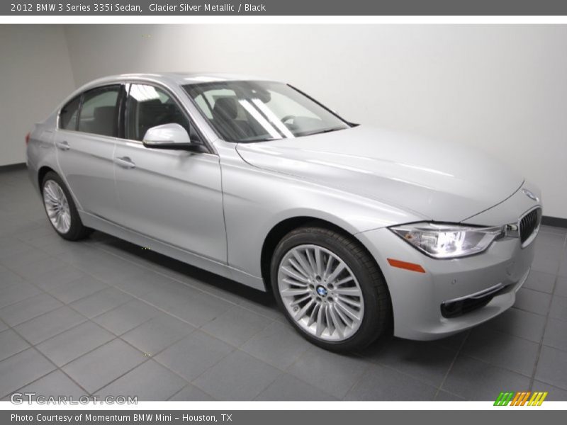 Glacier Silver Metallic / Black 2012 BMW 3 Series 335i Sedan