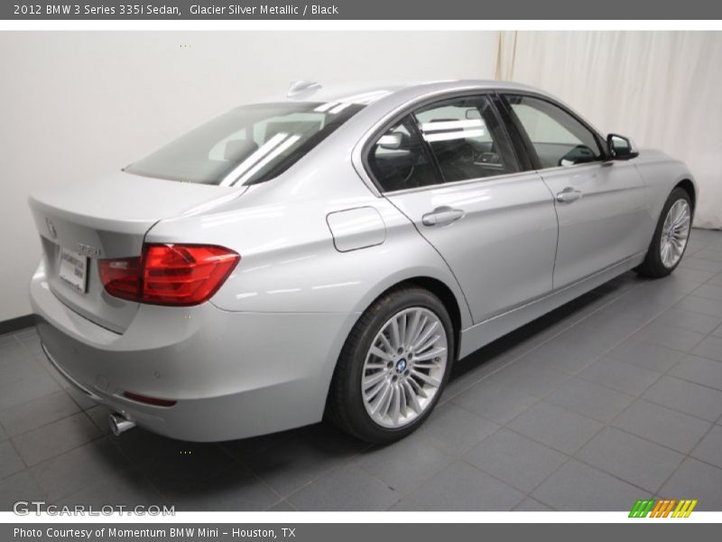 Glacier Silver Metallic / Black 2012 BMW 3 Series 335i Sedan