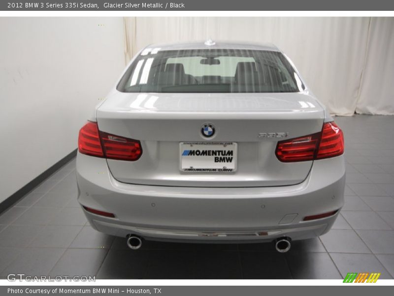 Glacier Silver Metallic / Black 2012 BMW 3 Series 335i Sedan