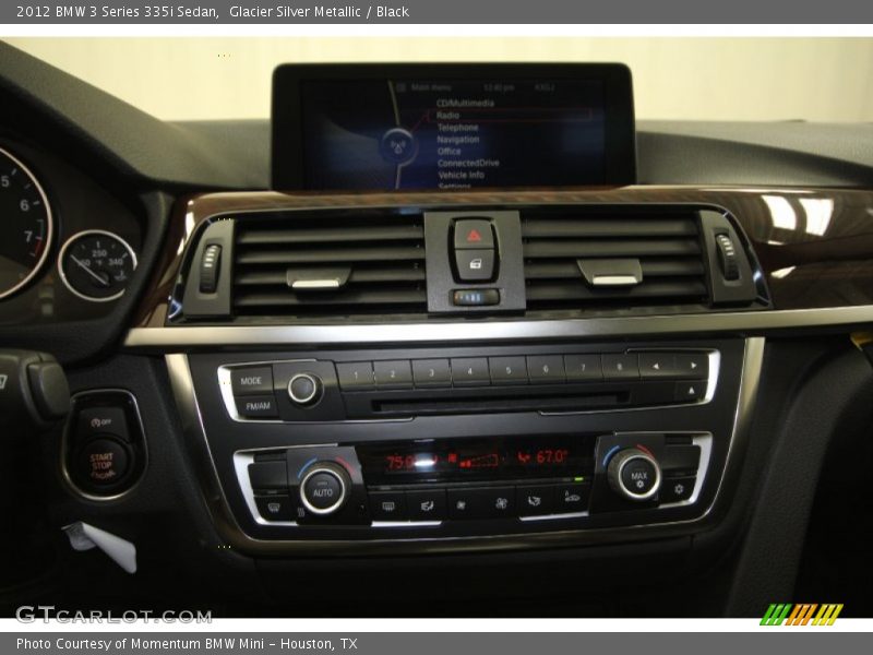 Glacier Silver Metallic / Black 2012 BMW 3 Series 335i Sedan