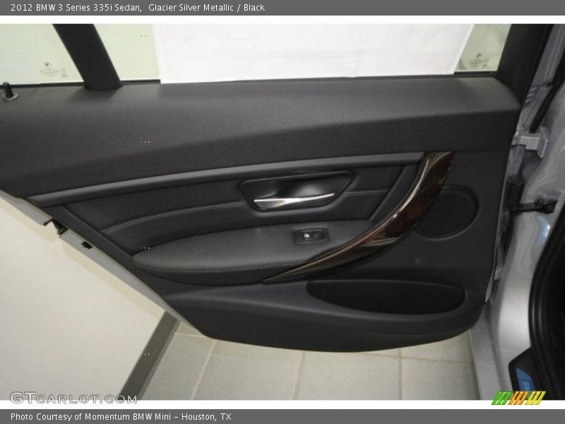 Glacier Silver Metallic / Black 2012 BMW 3 Series 335i Sedan