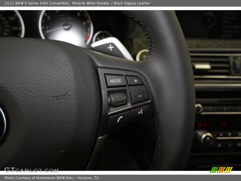 Controls of 2012 6 Series 640i Convertible