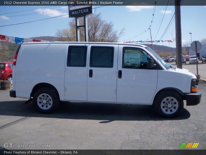 Summit White / Medium Pewter 2012 Chevrolet Express 1500 AWD Cargo Van