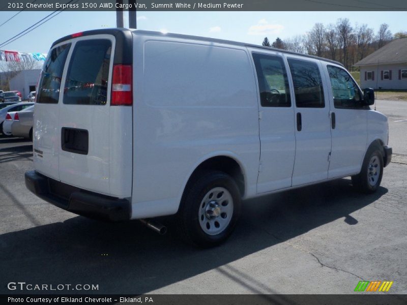 Summit White / Medium Pewter 2012 Chevrolet Express 1500 AWD Cargo Van